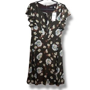 Lauren Ralph Lauren Women’s Floral Georgette Flutter-Sleeve Dress